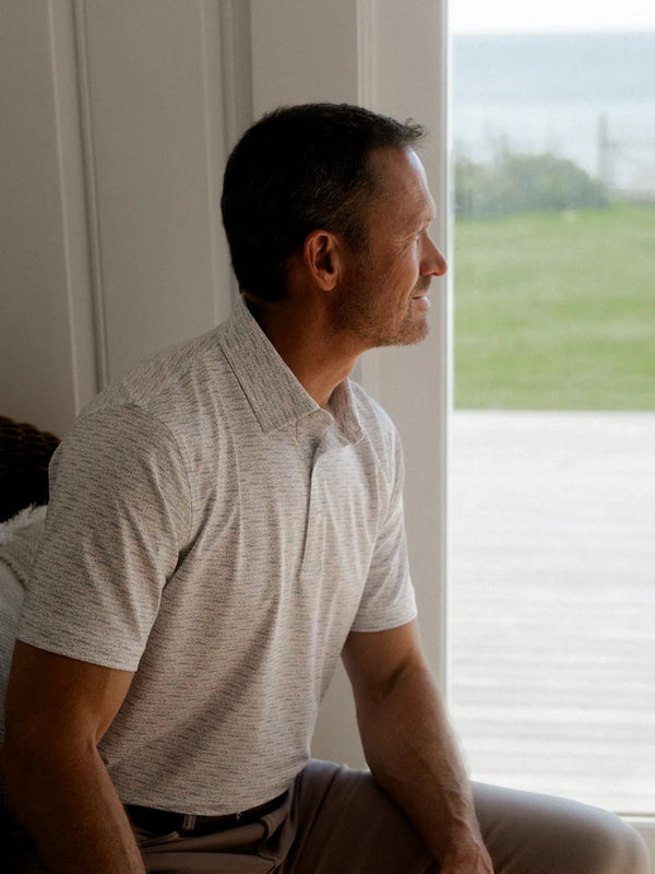 Shoreline Catch Printed Performance Polo