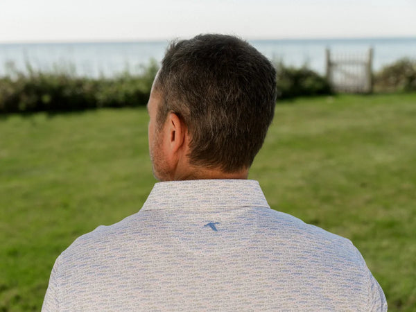 Shoreline Catch Printed Performance Polo