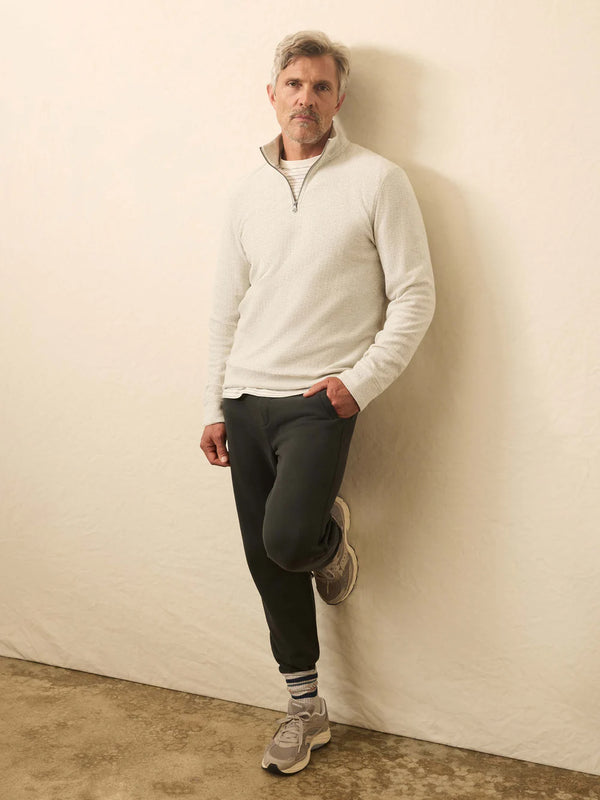 Textured Knit Quarter Zip