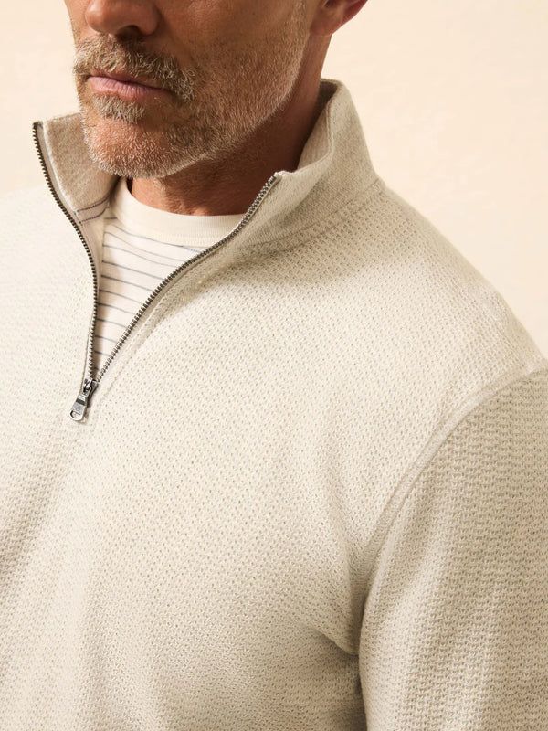 Textured Knit Quarter Zip