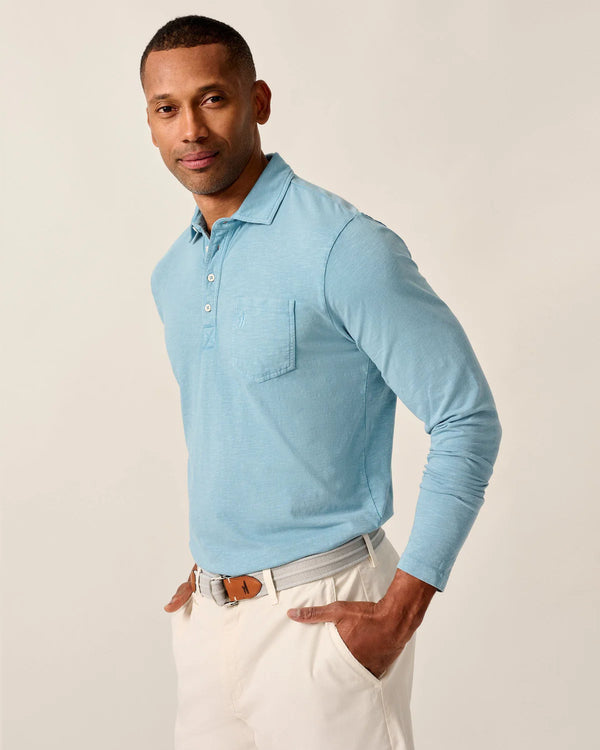 Coastal Wash Long Sleeve Original 4-Button Polo