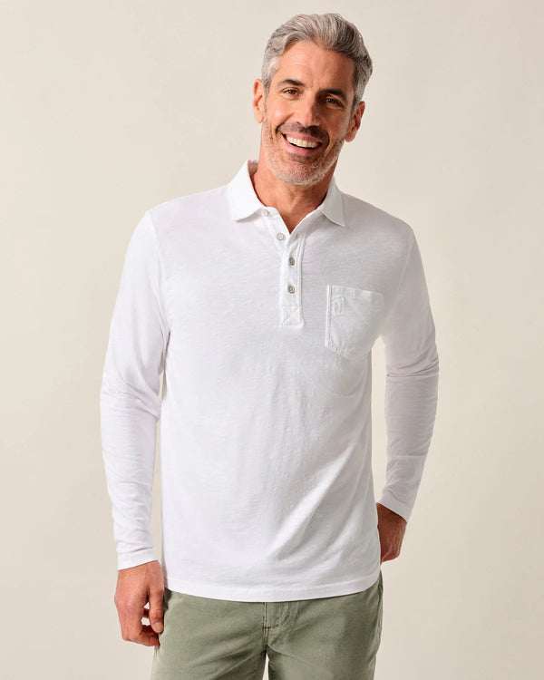 Coastal Wash Long Sleeve Original 4-Button Polo