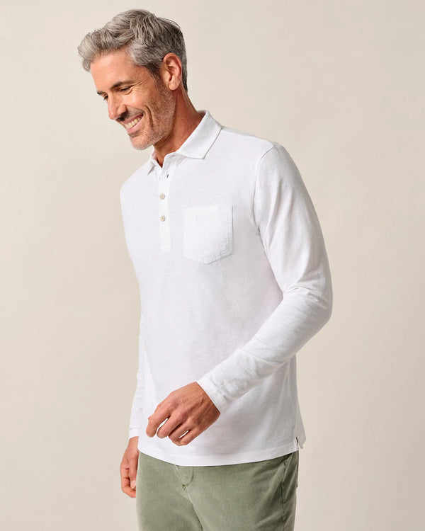 Coastal Wash Long Sleeve Original 4-Button Polo