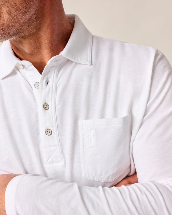 Coastal Wash Long Sleeve Original 4-Button Polo