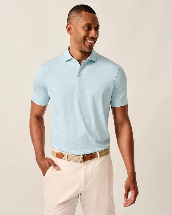 Lyndonn Stripe Performance Jersey Polo