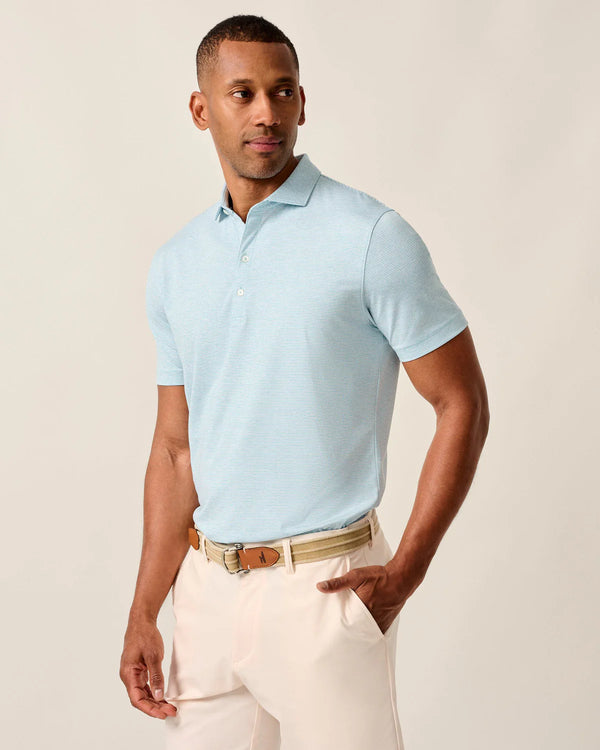Lyndonn Stripe Performance Jersey Polo