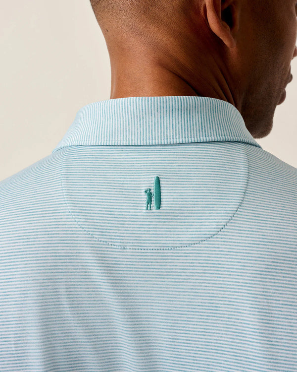 Lyndonn Stripe Performance Jersey Polo