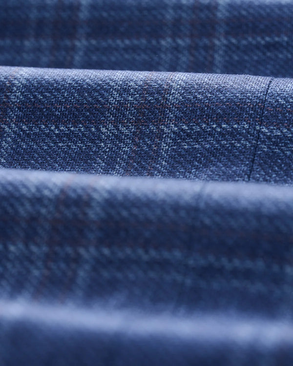 Donington Plaid Printed Knit Stretch Sport Coat