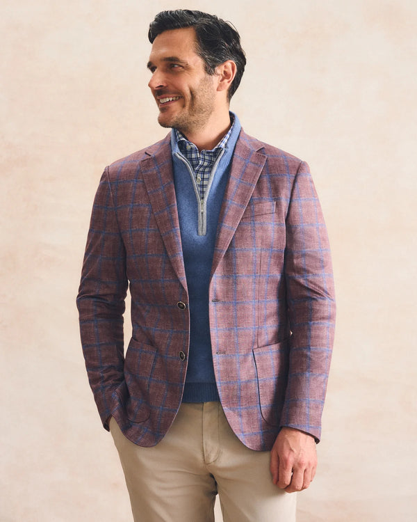 Abby Pane Printed Knit Stretch Sport Coat