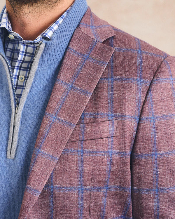 Abby Pane Printed Knit Stretch Sport Coat