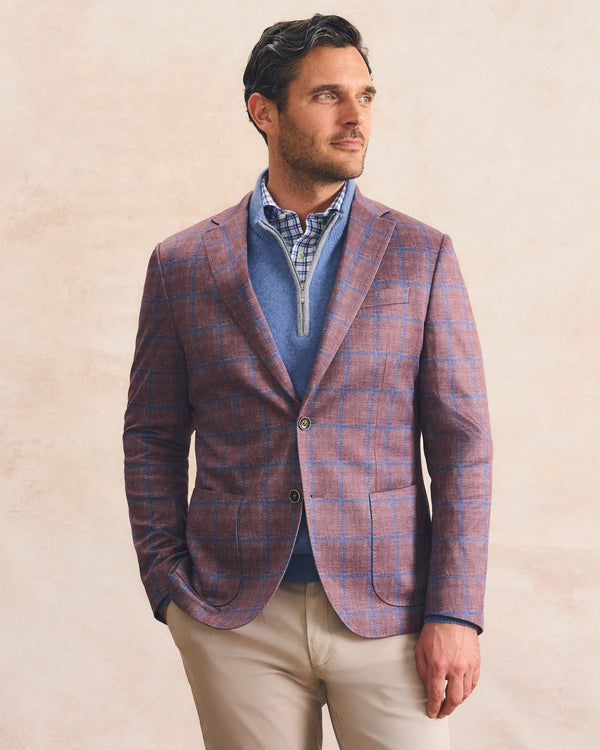 Abby Pane Printed Knit Stretch Sport Coat
