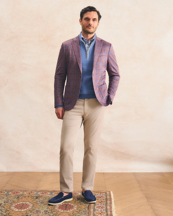 Abby Pane Printed Knit Stretch Sport Coat