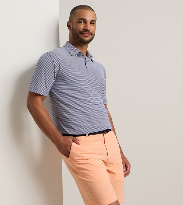 Featherweight Market Stripe Performance Polo