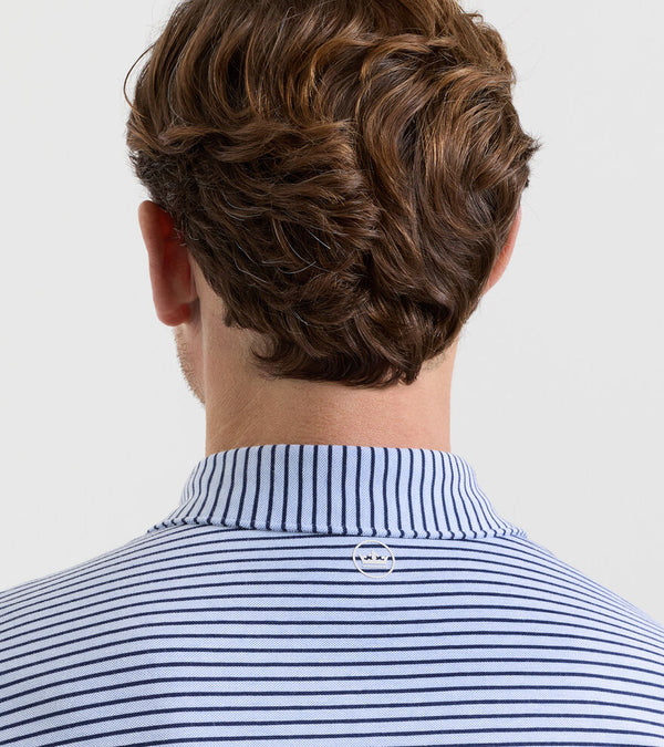 Albatross Stripe Cotton-Blend Piqué Polo