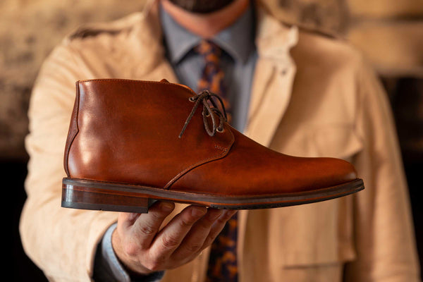 Old Row Oiled Saddle Leather Chukka Boots