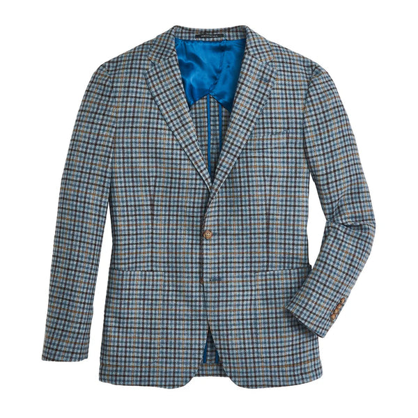 Di Pray Sky/Chocolate Multi Check Sport Coat