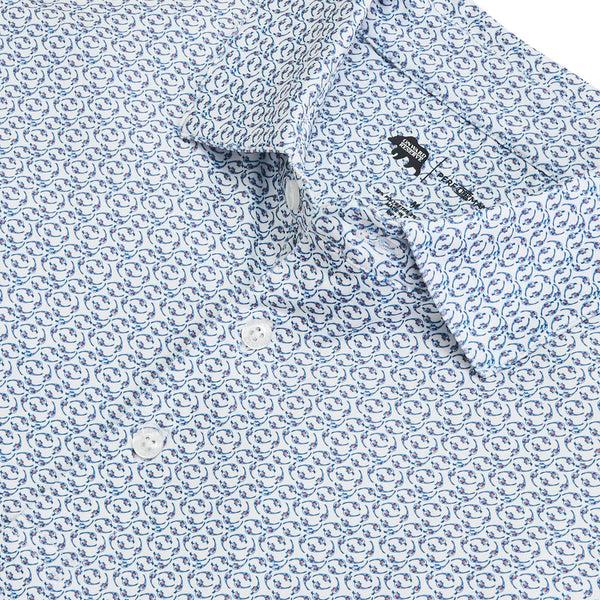 Bevy Printed Performance Polo