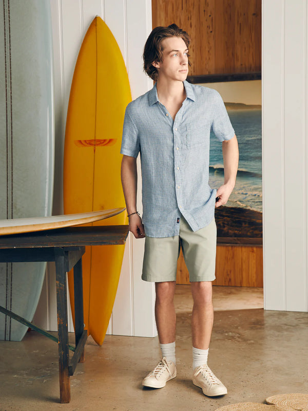 Short-Sleeve Palma Linen Shirt