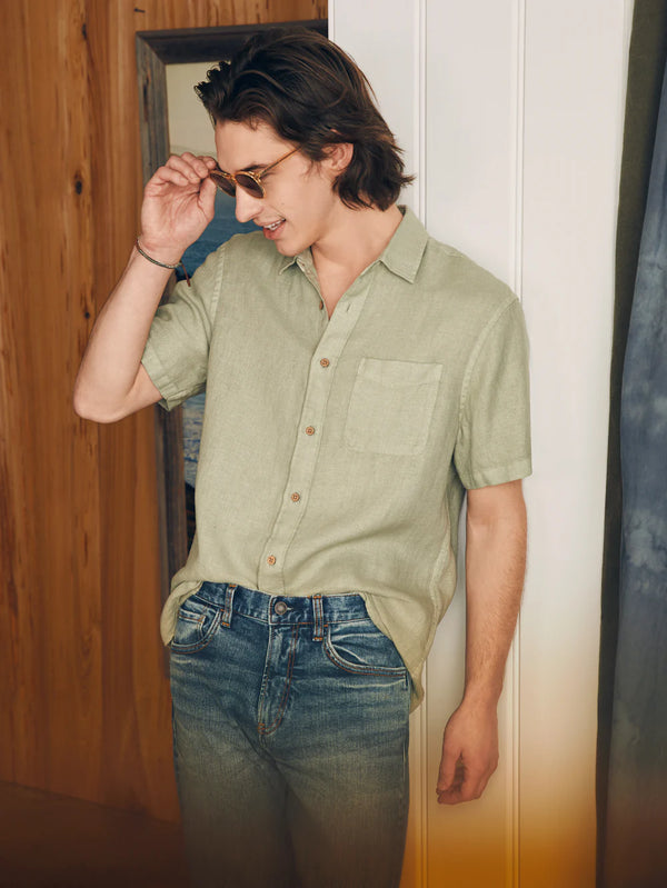 Short-Sleeve Palma Linen Shirt