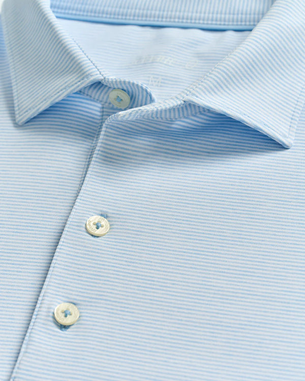 Lyndonn Stripe Performance Jersey Polo