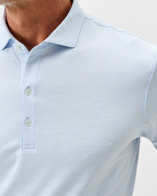 Lyndonn Stripe Performance Jersey Polo
