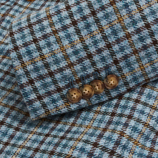 Di Pray Sky/Chocolate Multi Check Sport Coat