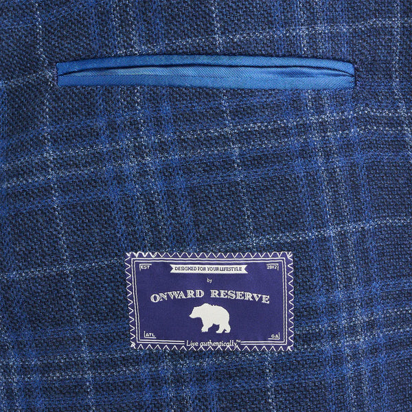 Marina/True Navy Plaid Sport Coat