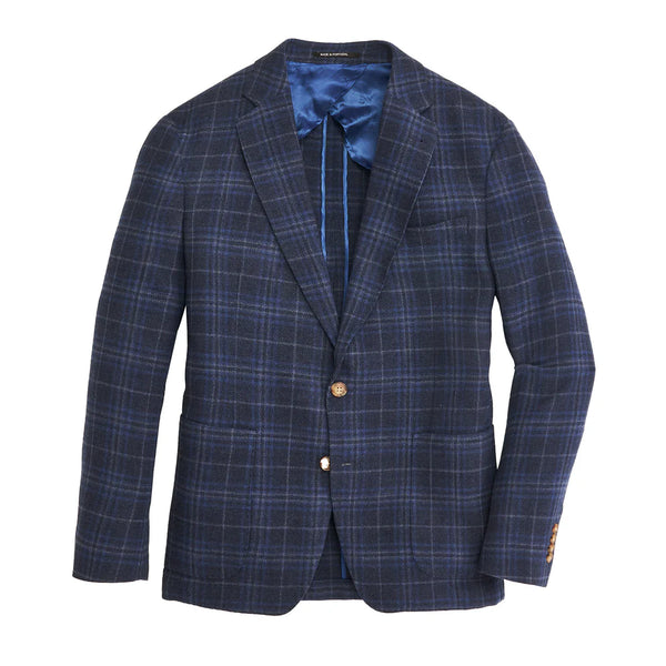 Marina/True Navy Plaid Sport Coat