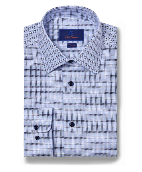 Herringbone Check Dress Shirt