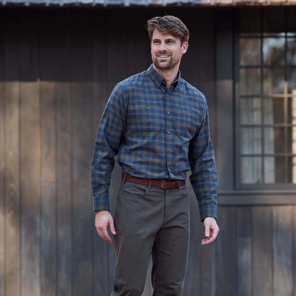 Dixon Brushed Cotton Twill Shirt