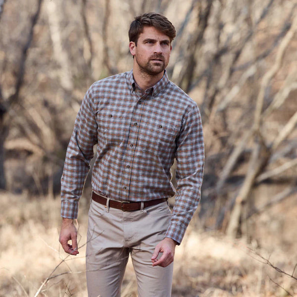 Dixon Brushed Cotton Twill Shirt