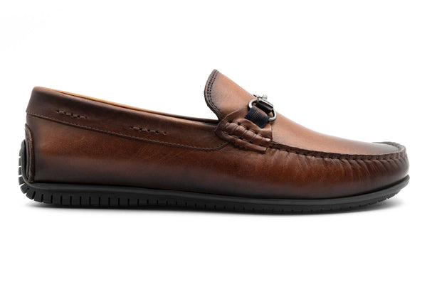 Bermuda Pebble Grain Horse Bit Loafers