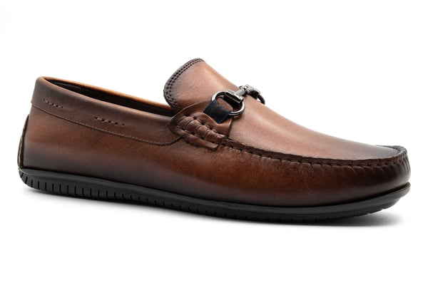 Bermuda Pebble Grain Horse Bit Loafers