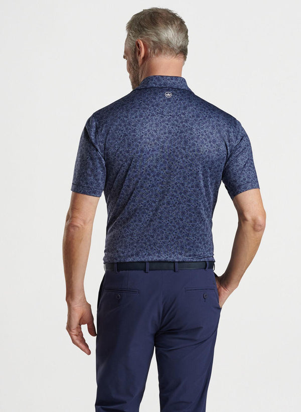 Cayucos Floral Performance Jersey Polo
