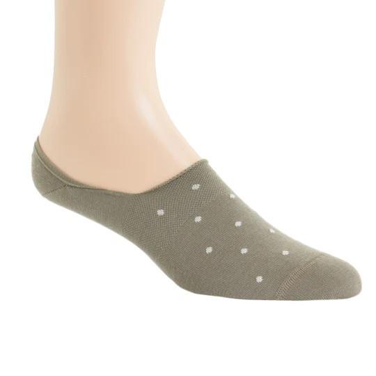 Dot High Vamp Wool Sock Linked Toe No Show