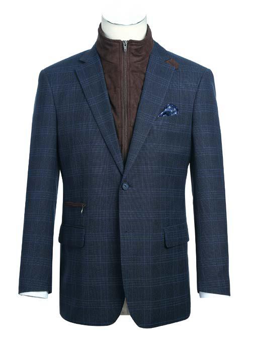 Classic Fit Sport Coat with Bib