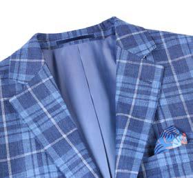 Plaid Linen-Blend Slim Fit Sport Coat