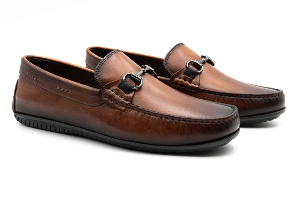Bermuda Pebble Grain Horse Bit Loafers
