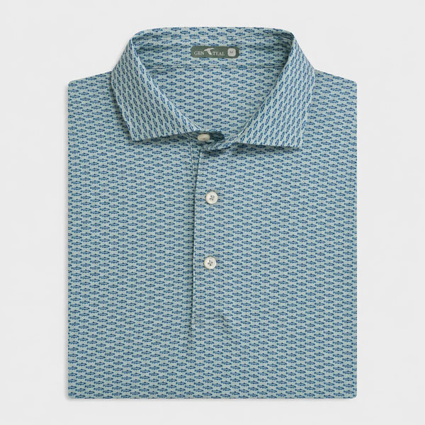 Trout Run Printed Performance Polo