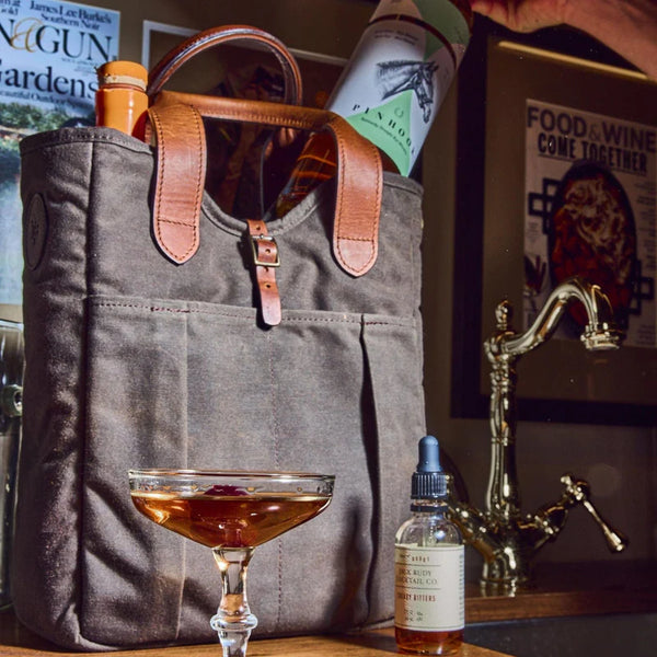 Canvas Whiskey Tote