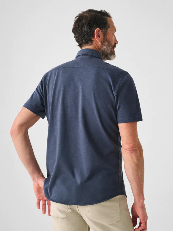 Short-Sleeve Knit Seasons Shirt (Single Pocket)