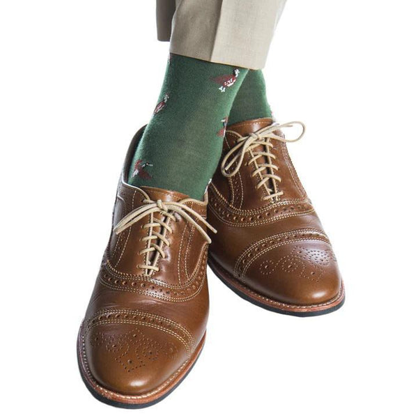 Quail Merino Wool Sock Linked Toe Mid-Calf