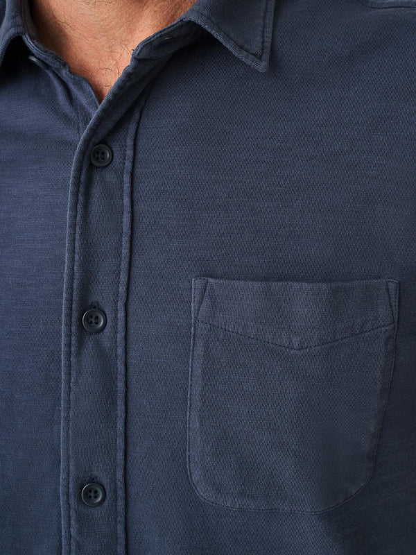 Short-Sleeve Knit Seasons Shirt (Single Pocket)