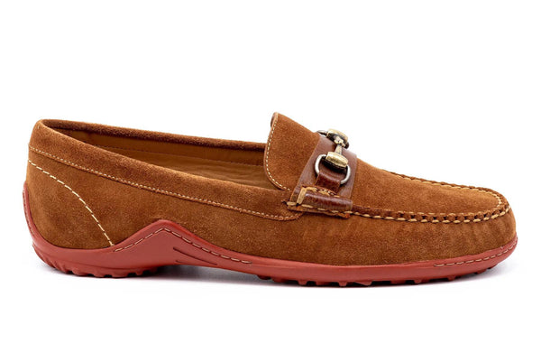 Bill Water Repellent Suede Horse Bit Loafer