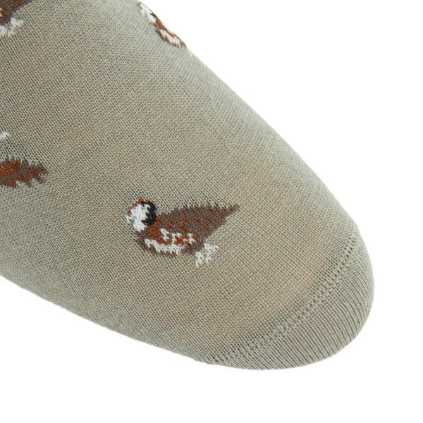 Quail Merino Wool Sock Linked Toe Mid-Calf