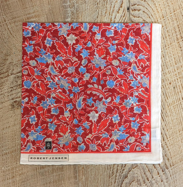 Floral Cotton Pocket Square