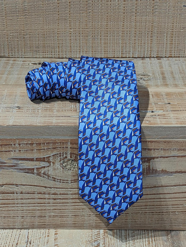 Blue Bird Silk Tie