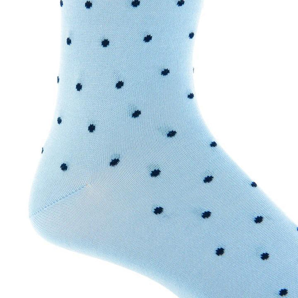 Dot Cotton Sock Linked Toe Mid-Calf