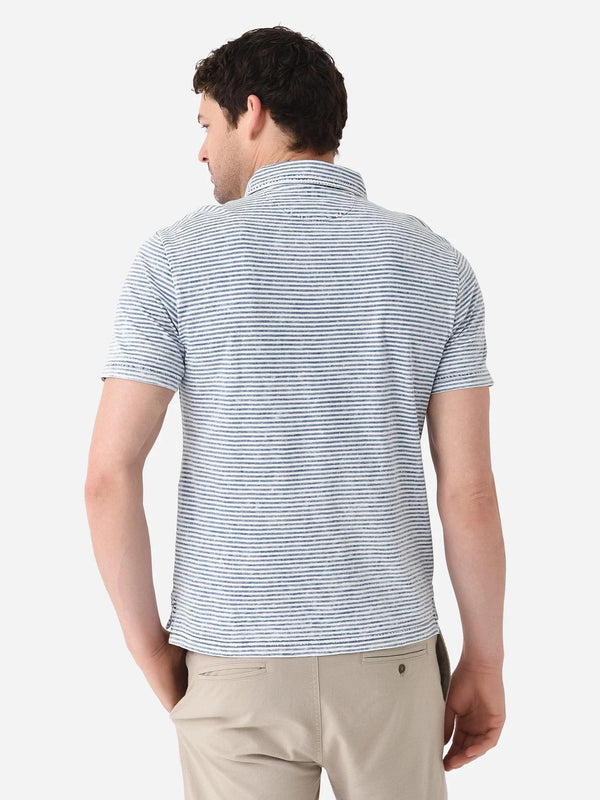 Short Sleeve Indigo Polo