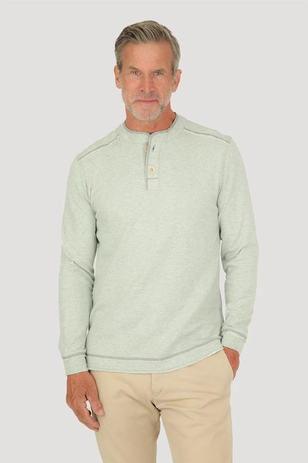 Lux Dream Double-Cotton Long Sleeve Henley